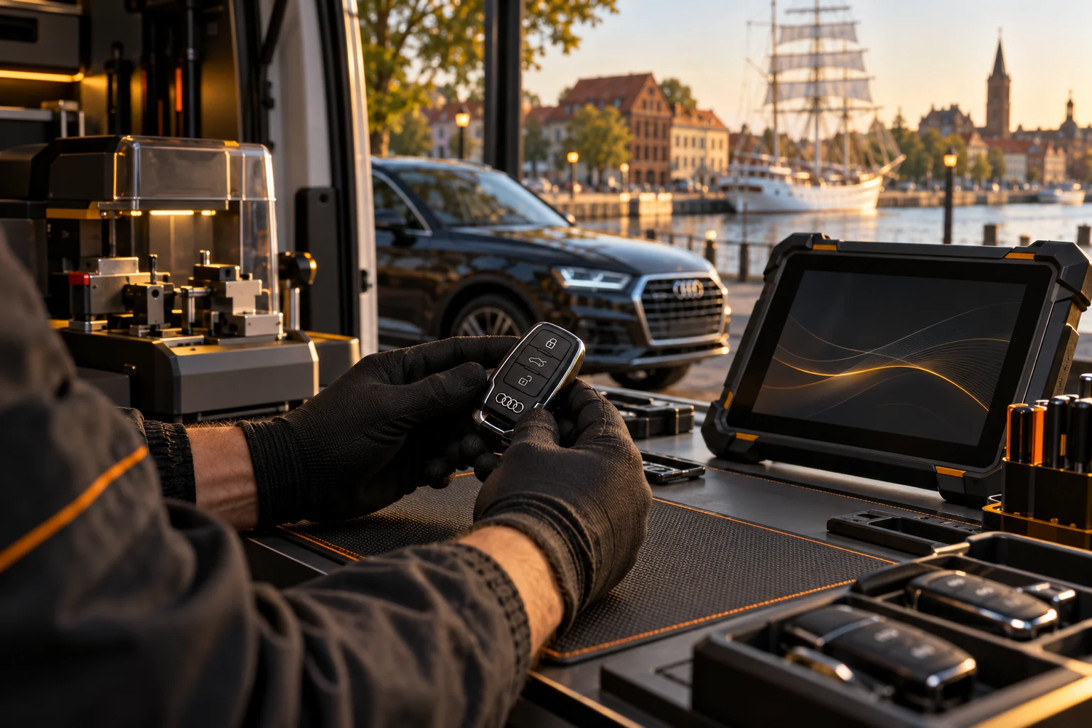 Audi rakto paruošimo iliustracija Klaipėdoje